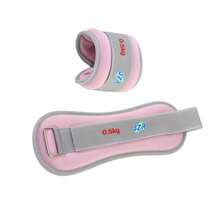 可调节健身腕踝支撑带 - 力量训练、跑步、健身沙袋，涤纶材质，多种颜色可选（紫色、粉色、黑色、灰色），瑜伽负重沙袋单个0.5公斤，适合户外跑步腕部和腿部负重训练，室内舞蹈沙袋，面料光滑舒适，4种颜色可选，力量训练器材，健身配件 - 彩色 - 查看 16