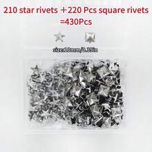 100/320 件 10 毫米方形金字塔银色朋克摇滚珠宝工艺 4 爪金属铆钉，适用于 DIY 皮革铆钉钉、包包、衣服、鞋子金属方形铆钉