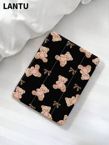 1 件泰迪熊毛绒娃娃领结图案平板电脑保护套，兼容 Apple iPad 10.2 英寸、iPad Pro 11 英寸（2020/2021 款）、iPad（第九/十代）11 英寸、iPad Air 第四代 10.9 英寸、Galaxy Tab S6 Lite 10.4 英寸等，防摔，带笔槽，支持睡眠/唤醒功能，是送给平板电脑用户的浪漫礼物。 - 彩色 - 查看 5