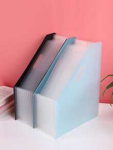 13 Pockets Accordion Folder A4 Expandable Multi-Layer File Organizer, Student Test Paper Document Storage - Multicolor - View 11