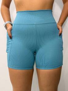 jelik fashions Elegant Women's Short Bermuda Shorts With Side Pockets In Polyamide For Gym, Training, Games, Running, Walking - Comfort And Impeccable Style For All Occasions! - 卡德特.盧克斯 - 查看 3