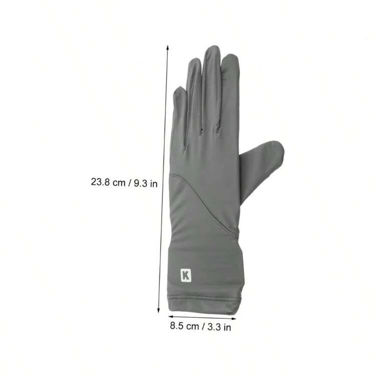 Guantes De Proteccin para Mujer Guantes Pantalla Tctil para Conducir Ciclismo y Senderismo Al Aire y Antideslizantes - Gris oscuro - Añade 2