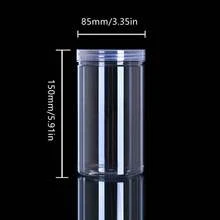 1个透明塑料密封罐，防潮谷物谷物储物罐，厨房收纳容器 - 透明 - 查看 7