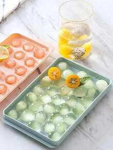 Creative DIY Ice Cube Mold, Spherical Ice Tray With Lid, Household Ice Cube Tray, Popular Ice Maker. - Multicolor - View 3