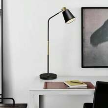 Lámpara de pie ajustable con luz de lectura,lamparas de pie led,lampara de pies para sala,dormitorio,estudio,asala de estudio, oficina,178cm de alto negro - individuales negro - Ver 7