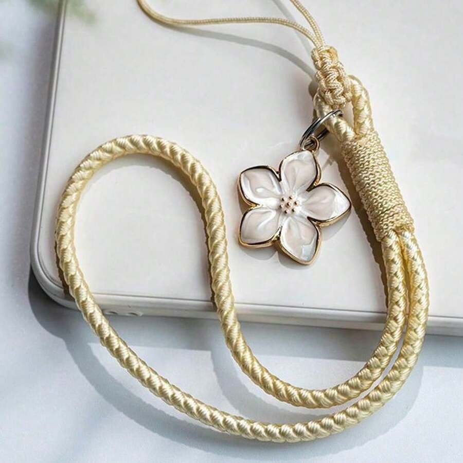 1件优雅手工花卉腕带，可作手机挂绳，适用于手机壳、钥匙链、U盘等，兼容安卓及大多数智能手机，是送给母亲、家人、朋友、孩子、生日、节日的理想礼物。 - 彩色 - 查看 1