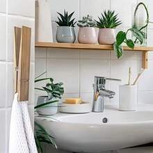 Suport gigant pentru prosoape cu clește de rufe, set de suporturi pentru prosoape cu clește de rufe din lemn extra mari, potrivit pentru baie, suport pentru prosoape montat pe perete în stil rustic, umeraș pentru haine, decor multifuncțional pentru spălătorie, cârlig de perete, suport sau umeraș pentru prosoape, articol decorativ, decor de perete pentru accesorii de baie, suport de depozitare montat pe perete, cuier pentru haine montat pe perete