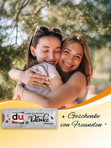 6pcs German Heartfelt Thank You Chocolate Gift Set, Felt Chocolate Bar Box, Perfect For Team Gifts & Farewell Presents - Light Grey - View 6