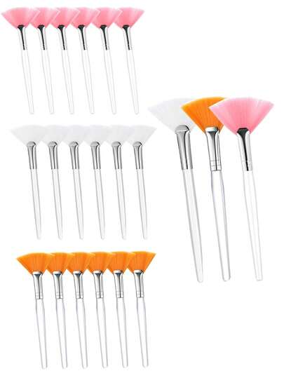 4/6 Pcs Face Mask Brush, Face Mask Applicator Brush Soft Facial Fan Brush For Mud Mask Cream