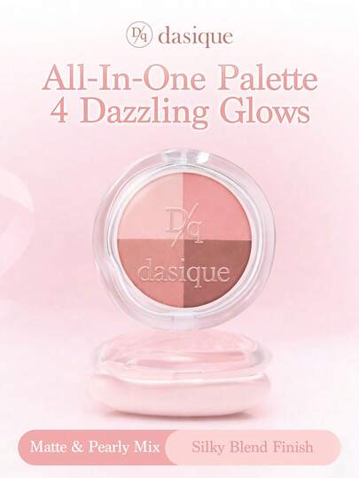  Dasique 4-Color Dazzling Eyeshadow Palette Make Up Long-Lasting High Pigment Graduation Birthday,Easy To Use Smooth Blendable, Vegan Formula Cruelty-Free, Holiday Essential Rose Girl Best Color Charm Vibe, Christmas Gifts For Women, Fancy Fashion Women Brand Makeup Back To School, Wedding Dress For Bride, Summer, Valentines, Vacation, Valentine's Day