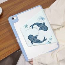 360°旋转iPad保护套，带Y型折叠支架，高清UV印刷，兼容iPad 11（2025款）、iPad Air 11/13（2025款M3）、iPad Air（M2）11/13英寸、iPad Air 4/5/6 10.9英寸、iPad Pro 11英寸、iPad Pro 12.9英寸、iPad 10.2英寸、iPad第九/十代及其他多种型号。保护套设计，多角度调节，六向支架摆放，内置笔槽，透明后盖，防摔保护，自动唤醒/睡眠功能。 - 彩色 - 查看 6