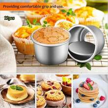 1个/5个/10个铝制船形挞模，铝制迷你挞盘，不粘迷你派盘，布丁模具，烘焙工具，厨房小工具，厨房配件，家用厨房用品 - 彩色 - 查看 3