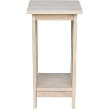 Solid Wood Mission Plant Stand - 24 - Unfinished - View 5