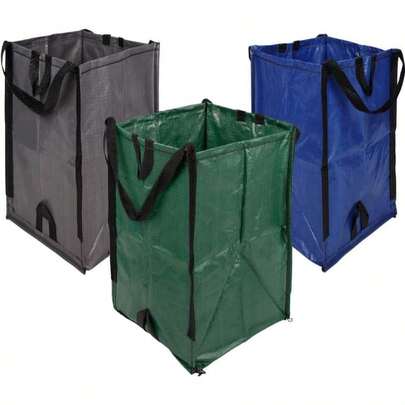 DURASACK Heavy Duty Home And Yard Bags 48-Gallon Reusable Self-Standing Lawn And Leaf Bags Garbage Can With Reinforced Handles, Green
