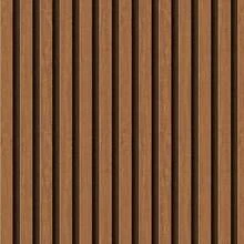 Adhesive Wallpaper With Ribbed Wood Pattern, Brown, Thin Strips - Multicolored 9 - View 7