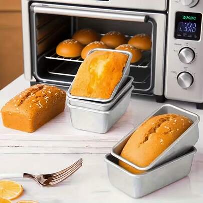 高品质不粘铝制面包烤盘套装 - 易于清洁，长方形烤盘，是烘焙完美形状面包的理想之选。适用于烘焙面包、吐司和蛋糕。是父亲节、婚礼、圣诞节、感恩节和家庭聚会的绝佳礼物。