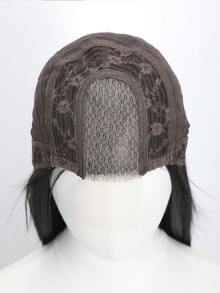 黑色长直发合成U型蕾丝假发，女士款，预先拔毛，自然发际线 - 彩色 - 查看 10