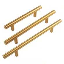 4pcs Gold Cabinet Handles Stainless Steel Kitchen Drawer Pulls Door Knobs For Bathroom Bedroom Furniture - Gold - View 11