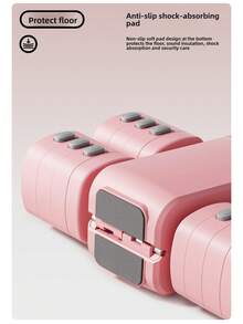 2-In-1 Adjustable Dumbbell Kettlebell, 1-5kg Removable Weight, Unisex Home Gym Fitness Equipment