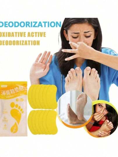 12 piezas/24 piezas Adhesivos desodorantes para zapatos, Almohadillas desodorantes para zapatos, Elimina olores, Previene olores y deja fragancia, Para zapatillas y zapatos de cuero, Mejora la fragancia, Previene olores y absorbe el sudor de las plantillas