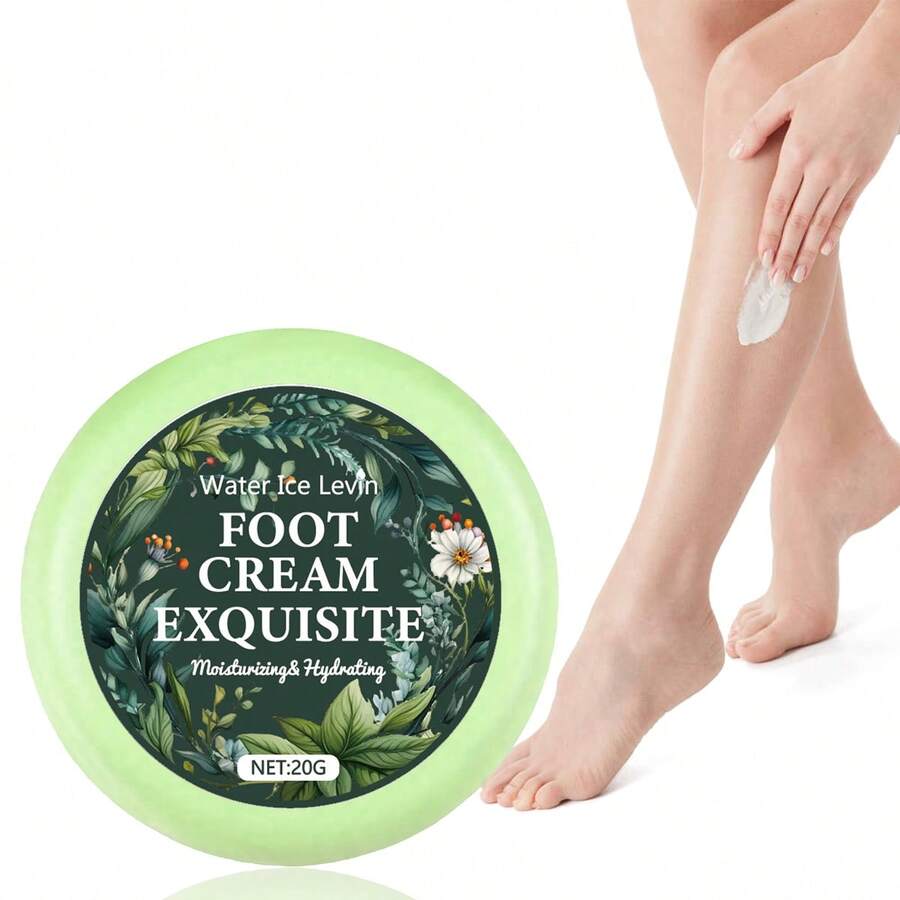 Crema de pies lujosa, hidratante y humectante, previene las grietas, rica en ácido hialurónico, profundamente nutritiva, previene las manos y los pies secos y ásperos, deja la piel suave, lisa, flexible y elástica, con resultados notables - Verde - Ver 1