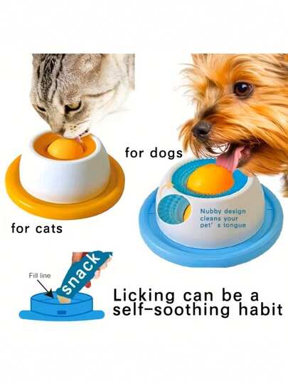 Pet Licking Mat Yogurt Licking Plate Slow Feeder Suitable For Cats And Dogs - Interactive Treat Bowl Promotes Oral Health, Licking Toy Cat And Dog Interactive Toy, Happy Dog, Happy Dog Game, Dog Supplies, Happy Dog Gifts, Dog Supplies, Personalized Products For Cats And Dogs