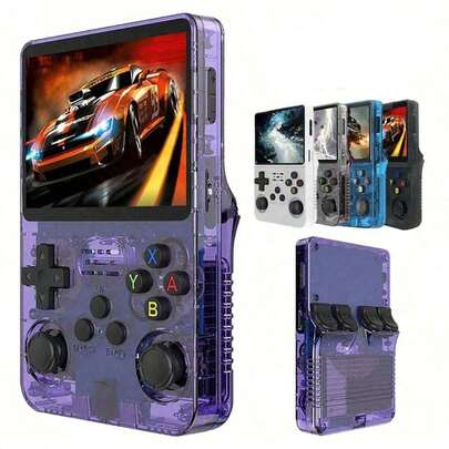 R36S 复古掌上游戏机，开源 Linux 系统，经典游戏机，3.5 英寸 IPS 屏幕，便携式视频播放器，内置 15000+ 款游戏，多色可选，开源游戏掌上游戏机