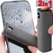 2 In 1 Microfiber Screen Cleaning Spray Set No Liquid, Comes With Microfiber Cloth To Wipe Mobile Phone, Glasses Cleaning Cloth, Mobile Phone Cleaning Tool, Suitable For Mobile Phones, Tablets, Computers