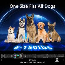 Bark Collar For Dogs,Rechargeable Anti Barking Training Collar With 8Adjustable Sensitivity And Intensity Beep Vibration For Small Medium Large Dogs - Multicolor - View 6