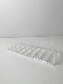 1个/2个装超大透明PP指甲油收纳盒 - 可堆叠美甲工具整理盒，沙龙级美容配件盒 - 無色 - 查看 7