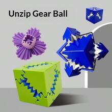 New Arrival Hot Selling Creative 3D Gear Ball Rotating Puzzle Cube, Stress Relief Toy, Educational Gift, Perfect For Holidays - Multicolor - View 2