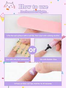 168片儿童美甲贴纸，EBANKU 7套儿童假指甲：夏季贝壳、蝴蝶款式美甲贴纸，适合小指甲或6-12岁女孩