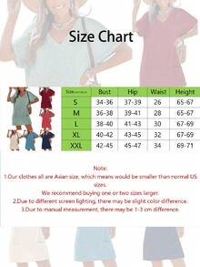 Women Crochet Beach Coverup Waffle Knit Loose Casual Wear V Neck Short Sleeve Dress Swimsuit For Women With Pockets - 薄荷綠 - 查看 7