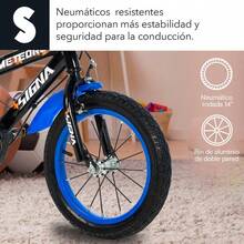 SELECTSHOP Signa Signa Bicicleta Infantil R 14 con Llantas Entrenadora Bicicleta Urbana con Canasto Y Porta Vaso Bici De Paseo Ideal para Niños de 3 a 6 Años De Entrenamiento - Azul - Ver 4