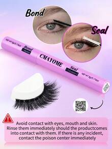 CMAYOME 600 Clusters Of Natural Soft False Eyelash Tool Set, Including 10D-100D Mixed Density Lashes, 8-16mm Length Eyelash Set, D-Curl Fluffy Lashes, Suitable For Beginners For Daily DIY False Eyelashes And Segmental Eyelash Extensions. The Set Includes Eyelash Glue, Tweezers, And An Eyelash Brush, Perfect For Daily Outings, Work, Family Gatherings, Dates, Vacations, Travel, And Various Other Occasions. - Multicolor - View 4