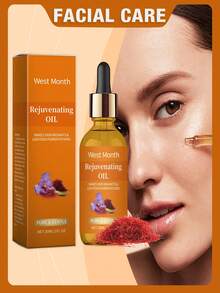 3pcs/90ml Saffron Essence Oil, Gentle Moisturizing Facial Serum, Smooth & Hydrating Plant-Based Oil - Saffron - View 1