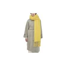 - Bufanda de cachemira para mujer, suave y clida bufanda de invierno para clima fro, manta de Navidad - Amarillo - Ver 1
