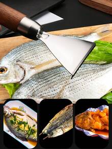 Stainless Steel Manual Fish Scale Remover. Durable And Rust-Resistant. Easy And Effortless Operation. Unsharpened Design For Safety. Multipurpose Kitchen Fish Scale Scraper. Powerful Fish Scale Removal Tool. Manual Scale Removal Knife. Fish Scale Cleaner. Seafood Processing Tool. Kitchen Gadget.