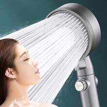 1 Pc 5-Tap Water Stop Key, Shower Head Boost 5-Speed Spray Shower Faucet Hot Water Bath Tap Bathroom Shower, Shower Spray Bath Shower 5-Speed Boost Handheld Shower Bathroom Accessories ﻿