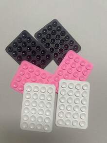 1/3/6pcs Silicone Suction Cup Phone Case Stand, Suction Cup Phone Holder, Octobuddy, Sticky Phone Stand, Suitable For Smartphones - Multicolor - View 9