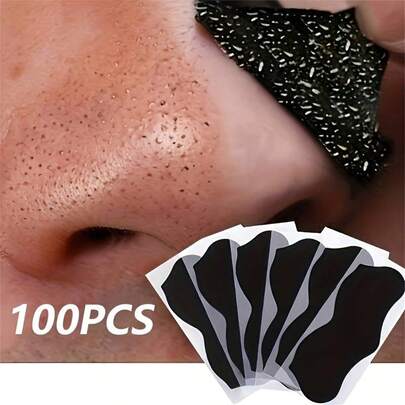 OceAura 10/50/100 pièces Bandes anti-points noirs, nettoyage en profondeur - nettoie efficacement le visage, absorbe les points noirs et la saleté des pores