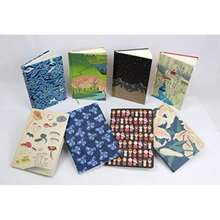 Shibori Indigo Butterflies Dotted Paperback Journal: Blank with Pocket(default) - Multicolor - Ver 10