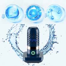 Portable Fruit And Vegetable Cleaner, IPX7, Waterproof, Portable Fruit Purifier Wireless 3000mAh Rechargeable For Fruit And Seafood, Rice, Meat - Blue - View 7
