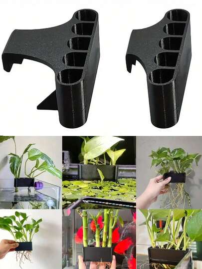 1pc Hanging Aquarium Plant Holder With Holes, Suitable For Aquatic Plants, Aquarium Decor