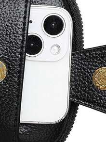 Túi đeo chéo mini nhiều ngăn tiện dụng cho nữ, ví mini, ví cầm tay, ví nhỏ cho nữ, ví du lịch cần thiết. - màu đen - Xem 6