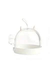 旅行悬挂式仓鼠笼 - 透明便携式笼子，带60毫升水瓶，适用于刺猬/蜜袋鼯，方便观察和保持清洁的栖息地（表面可能存在轻微划痕）