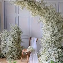 21/39 Bó hoa baby's breath nhân tạo, hoa giả cảm giác như thật, chống oxy hóa, thích hợp trang trí nhà cửa và ngoài trời, tự làm bó hoa trang trí sân vườn, văn phòng, trang trí mùa xuân, hoàn hảo cho kỷ niệm, đám cưới, sinh nhật, ngày Valentine, tiệc cưới. - trắng. - Xem 6