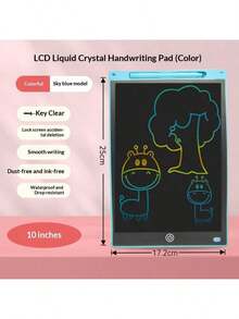 Tableta de escritura LCD de 8.5/10/12 pulgadas, pizarra de dibujo reutilizable adecuada para el hogar, la escuela y la oficina, bloc de notas para escritura y bocetos borrables, herramienta educativa para escritura y dibujo creativos, regalo del Día de San Valentín (adecuado para adultos y estudiantes), regalo de vuelta a clases - Multicolor - Ver 12