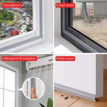 78.74 Inch Weather Stripping Seal Strip Self-Adhesive Window Draft Stopper Foam Window Gap Sealing Strip Soundproof Winter Insulation For Windows And Doors (White) - Multicolor - View 12