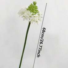 1 件逼真的人造花，逼真的绿色茎多肉植物，星形花朵，逼真的蒲公英带叶子，白色和绿色仿真花，为餐桌、婚礼、活动、派对、家居装饰增添清新气息。 - 彩色 - 查看 11